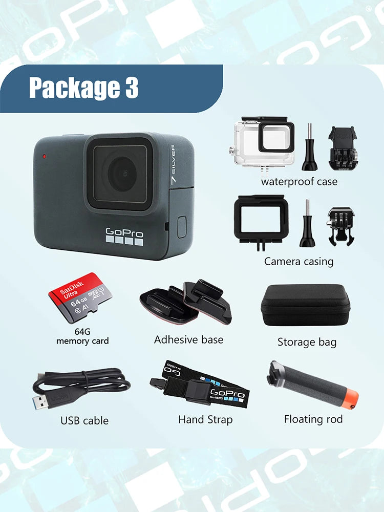 GoPro Hero 7 Silver 4K30 Vertical Action Camera With Stabilization And WiFi