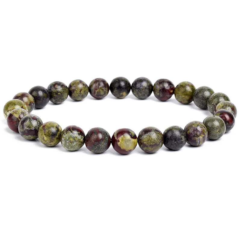 Natural Stone Beads Bracelet Women Men Amethyst Aquamarine