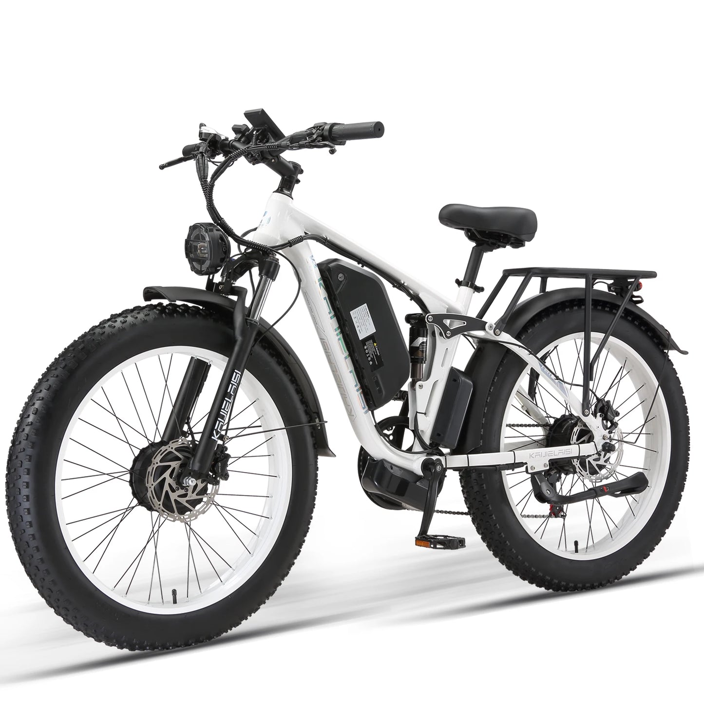Electric Bike 3000W Dual Motor Fat Tire 52V Battery Brake