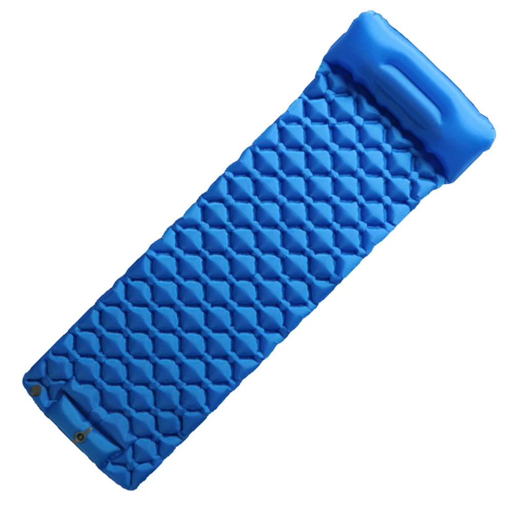 Ultralight Air Mattress Built-in Foot Press Pump Outdoor Camping Inflatable Mattress Travel Bed Air Mattress for Hiking Outdoor