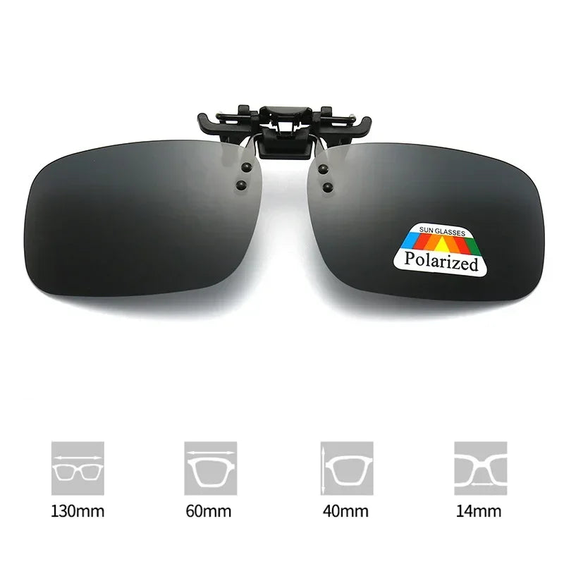 Polarized Sunglasses Clip On Driving Night Vision UV400 Outdoor Shades