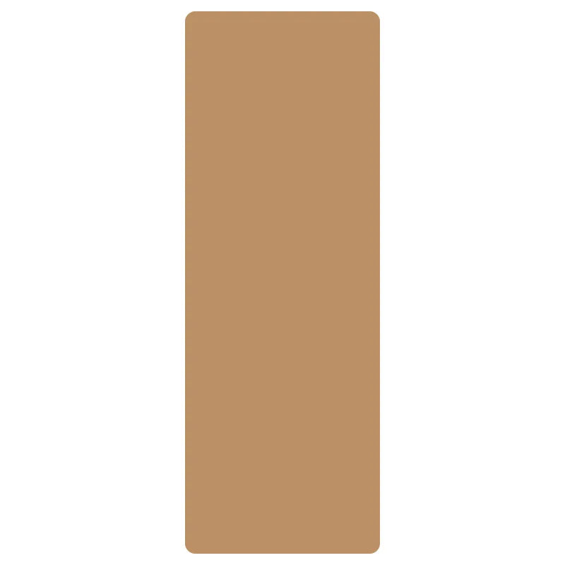 Natural Rubber and Cork Yoga Mat Extra Wide 5mm Thick with Alignment Lines
