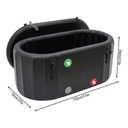 132x70cm Inflatable Ice Bath Tub for Cold Water Therapy and Recovery