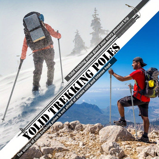 Adjustable Trekking Poles With Fork And Spoon For Camping