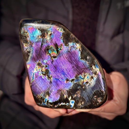 Large Labradorite Stone Ornament 600G 800G Home Decor Gift